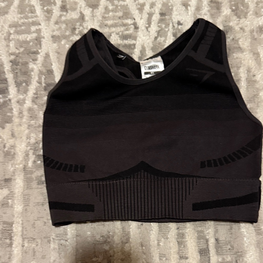 Gymshark Black and Gray Sports Bra